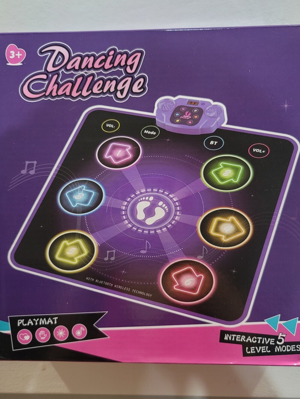Dancing Challenge Interactive LED Dance Mat - Purple
